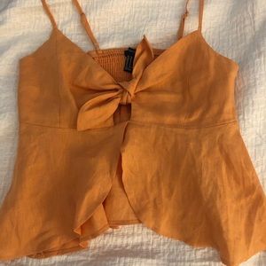 Forever 21 orange crop tank top